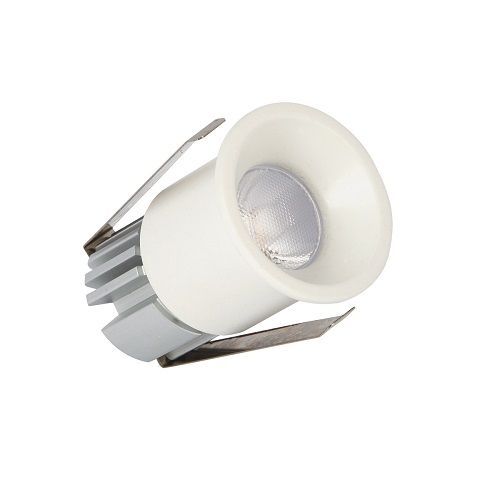 Mini Spot Round Recessed Dimmable Triac 3W White